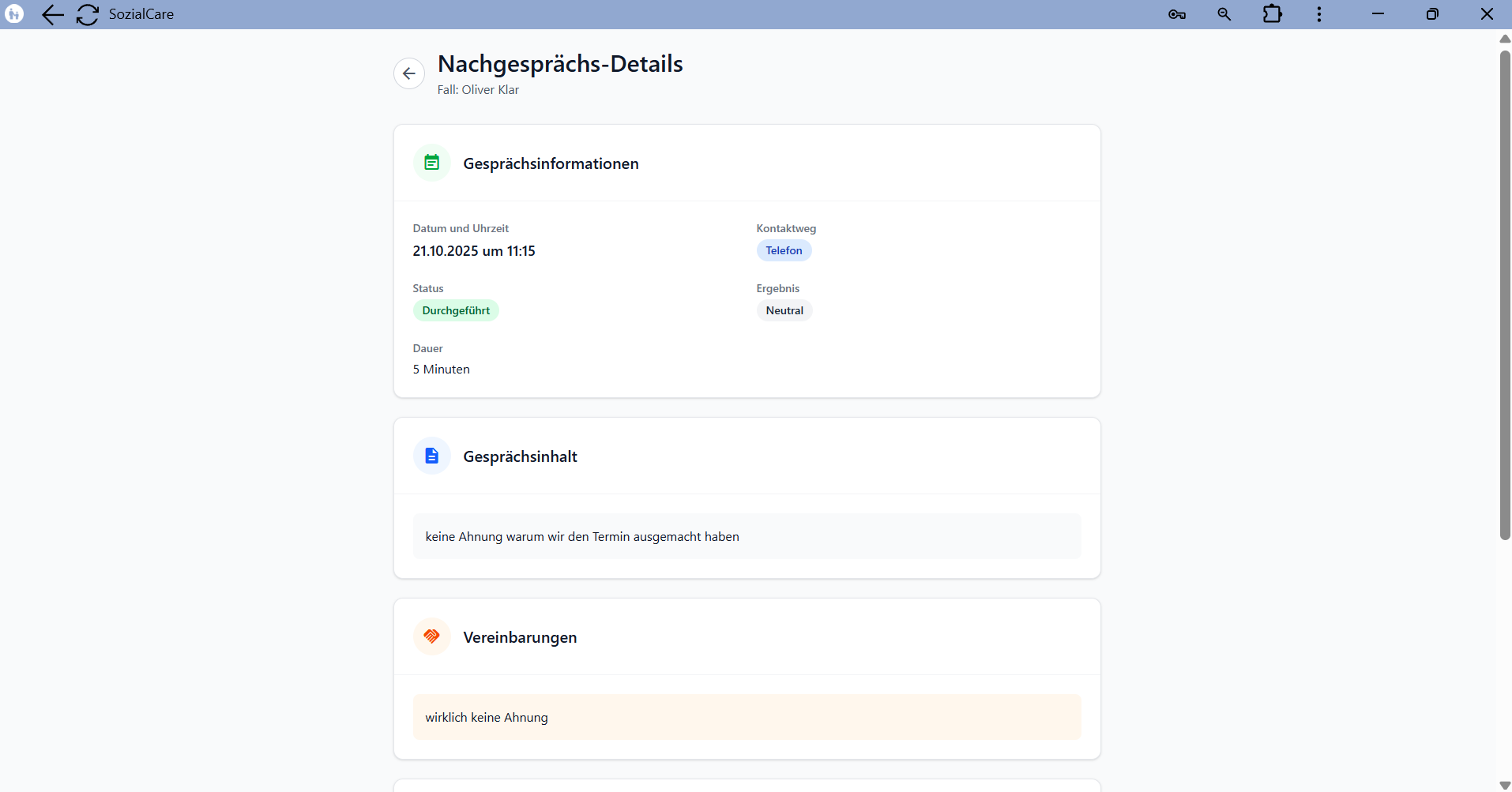 Record follow-up conversations and manage next appointments